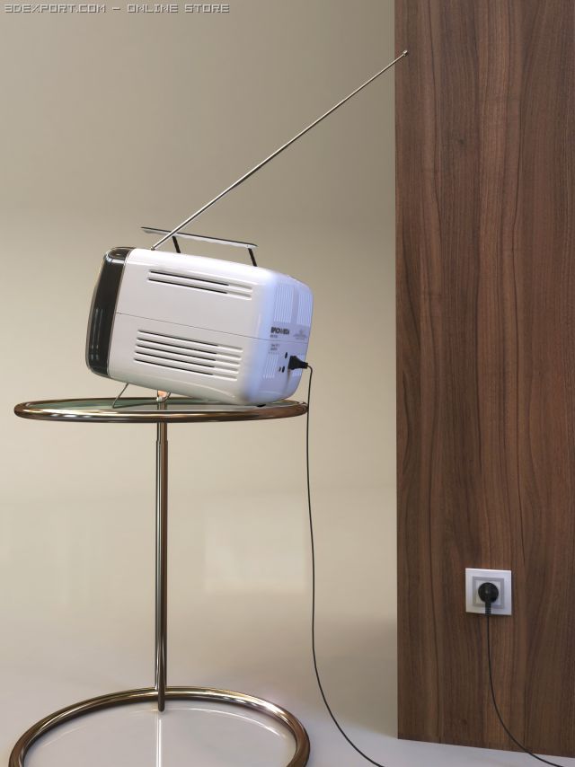 tvset brionvega Model 3D .c4d .max .obj .3ds .fbx .stl .blend 