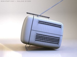 tvset brionvega Model 3D