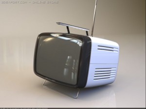 tvset brionvega Model 3D