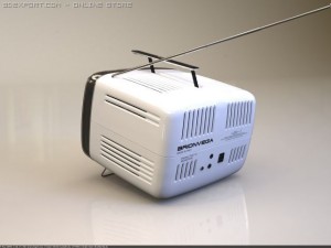 tvset brionvega Model 3D