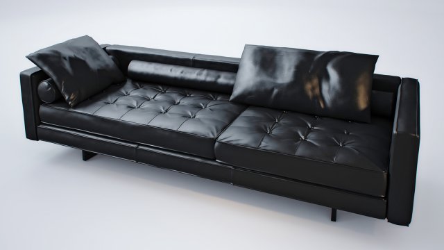 sofa plaza from swan 3D 模型 .c4d .max .obj .3ds .fbx .stl .blend 