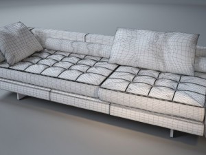 sofa plaza from swan 3D 模型