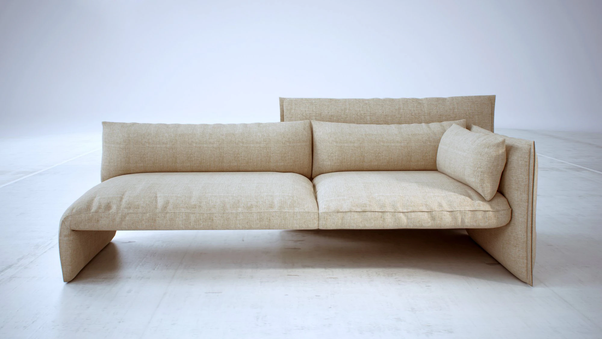sofa flag from swan 3D Model .c4d .max .obj .3ds .fbx .stl .blend 