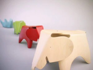 &eacute;l&eacute;phant en contreplaqu&eacute; Eames Modèle 3D