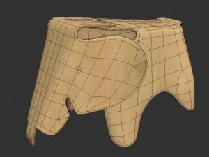 elefante de madeira compensada eames Modelo 3D