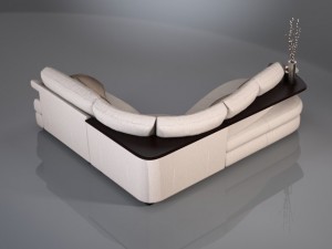 sofa havana from swan company Modello 3D