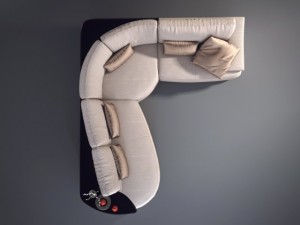 sofa havana from swan company Modello 3D