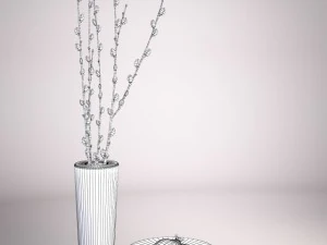 vases with granatum 3D Model