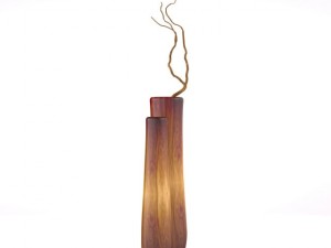 floor wooden vase 3D-Modell