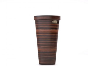 laundry basket brown bamboo Modelo 3D