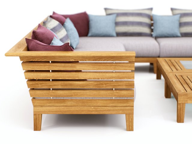 garden furniture 3D Модель .c4d .max .obj .3ds .fbx .stl .blend 