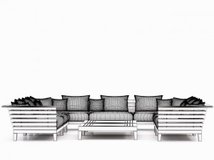 garden furniture 3D Модель