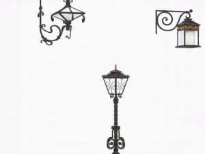 the forged lamps 3D-Modell