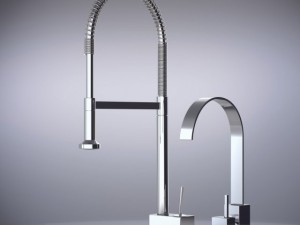 two mixers for kitchen 3D-Modell