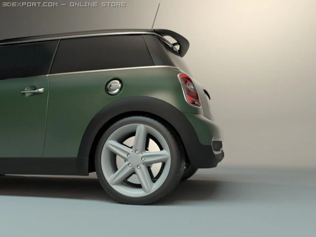 mini cooper s 3D Model .c4d .max .obj .3ds .fbx .stl .blend 