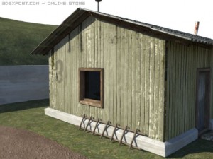 wooden house 3D Model