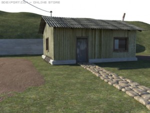 wooden house 3D Model