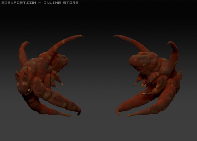 alien flea 3D Model .c4d .max .obj .3ds .fbx .stl .blend 