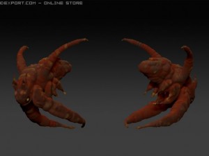 alien flea 3D Model