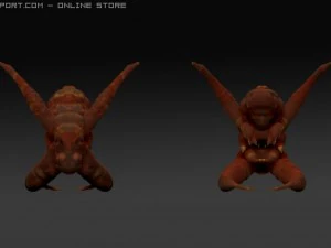 외계인 벼룩 3D 모델