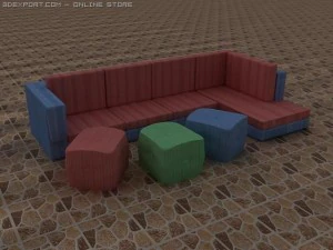 id50013 sofa n couch sets 3D Model