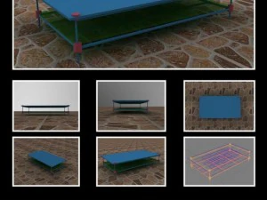 id50014 커피 테이블 3D 모델