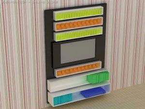 id50019 tvmount for living room 3D Model