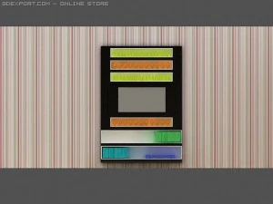 id50019 tvmount for living room 3D Model