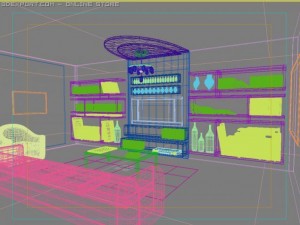 id50020 common living room  no mat 3D-Modell