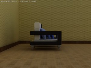 id50021 clown armed single sofa 3D 模型