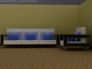 id50022 arm chair clown furniture sets 3D Model