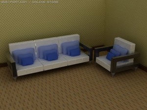 id50022 arm chair clown furniture sets 3D Model
