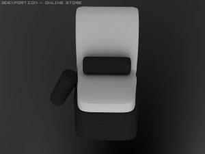 id50024 luxury white sofa 3D Model