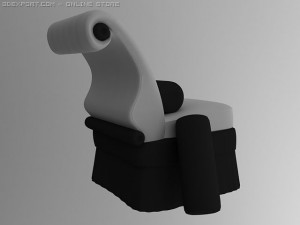 id50024 luxury white sofa 3D Model