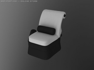 id50024 luxury white sofa 3D Model