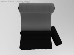 id50024 luxury white sofa 3D Model