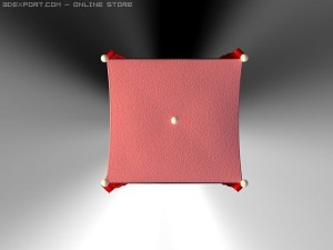 id50025 luxury foot couch 3D Model