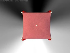 id50025 luxury foot couch 3D Model