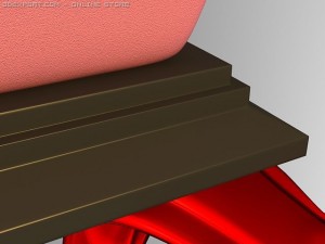 id50025 luxury foot couch 3D Model
