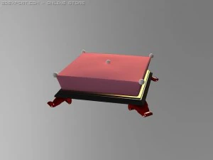 id50025 luxury foot couch 3D Model
