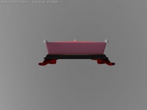 id50025 luxury foot couch 3D Model