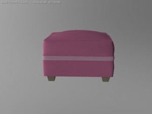 id50026 classic foot couch 3D Model