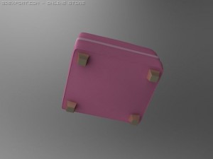 id50026 classic foot couch 3D Model