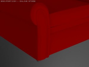 id50027 red sofa sets 3D Модель