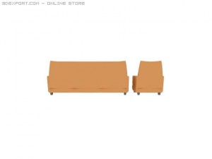 id50028 blown texture sofa 3D Model
