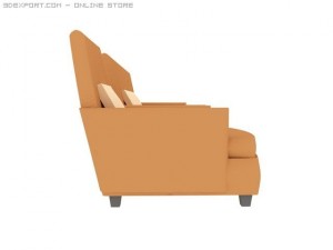 id50028 blown texture sofa 3D Model