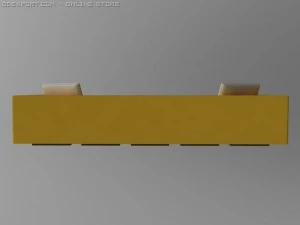 id50030 long yellow sofa 3D Model