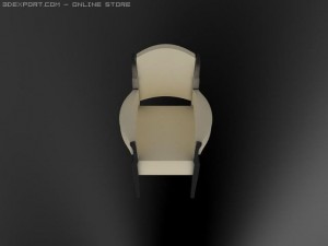 id50034 classic arm chair 3Dモデル