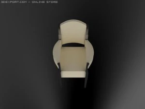 id50034 classic arm chair 3D Model