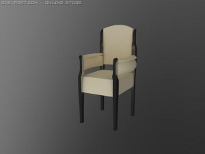id50034 classic arm chair 3Dモデル